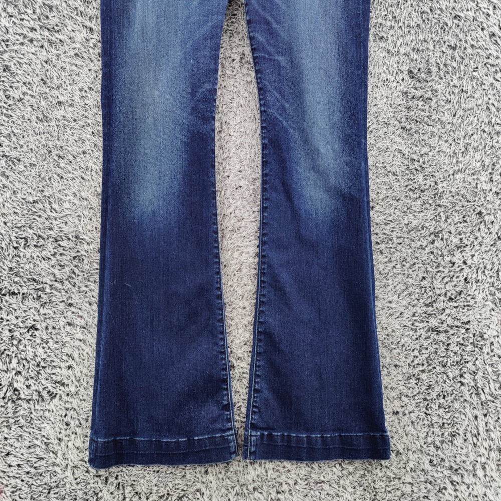 Lucky Brand Womens Boho Retro Brooke Flare Jeans 8/29 Blue Dark Wash Denim - Picture 11 of 16